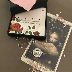 Sterling Silver CZ Elephant Bracelet With White Gold Plating